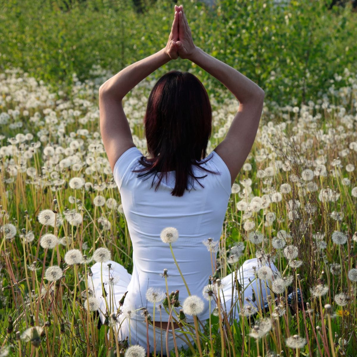 Mature woman starting over at 50 practicing gentle functional strength and posture exercises