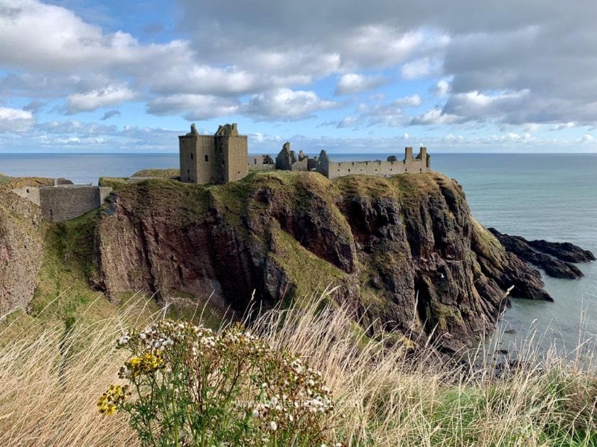 Dunnottar Castle ruins on the Aberdeenshire coast near Aberdeen Scotland