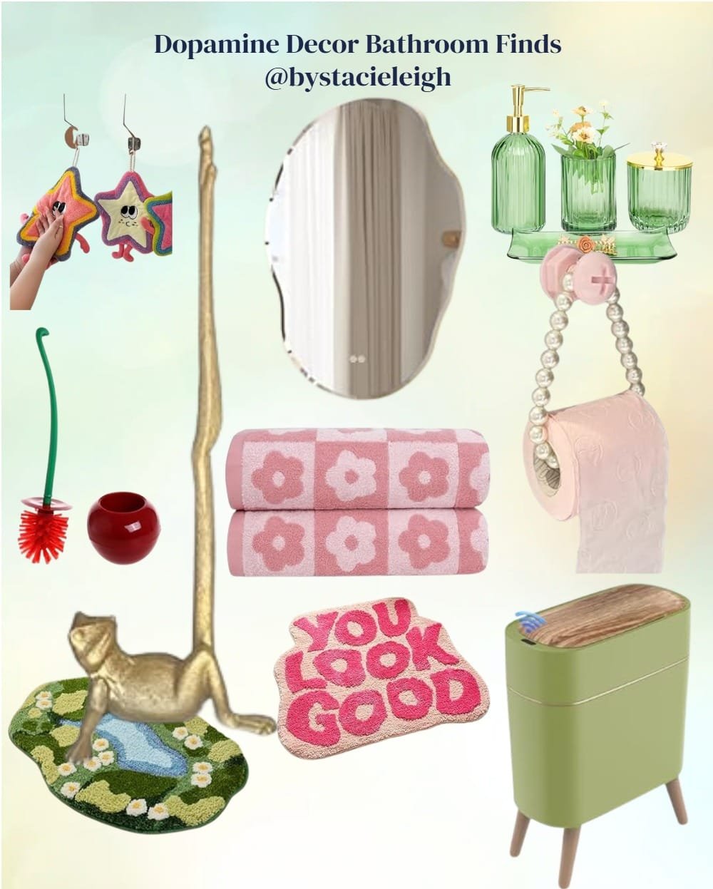 dopamine decor bathroom finds