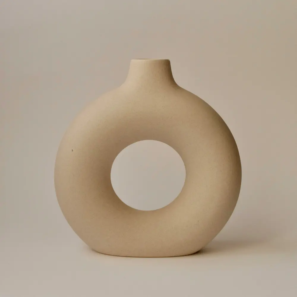 sculptural vase decor